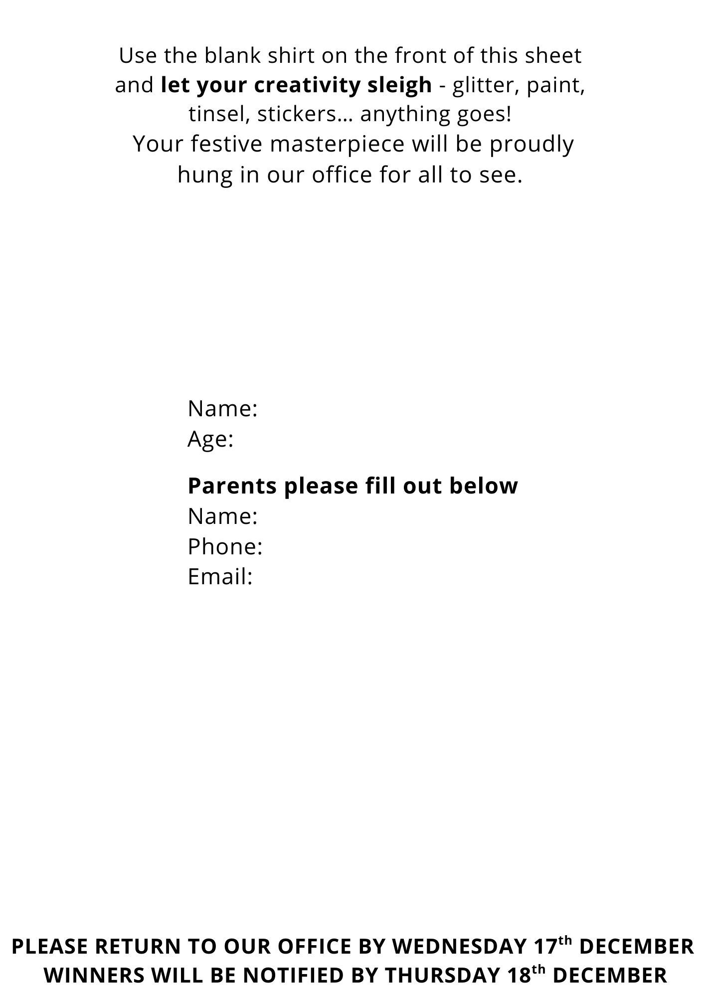 The Great Christmas Tee Off Back The Great Christmas Tee Off Back