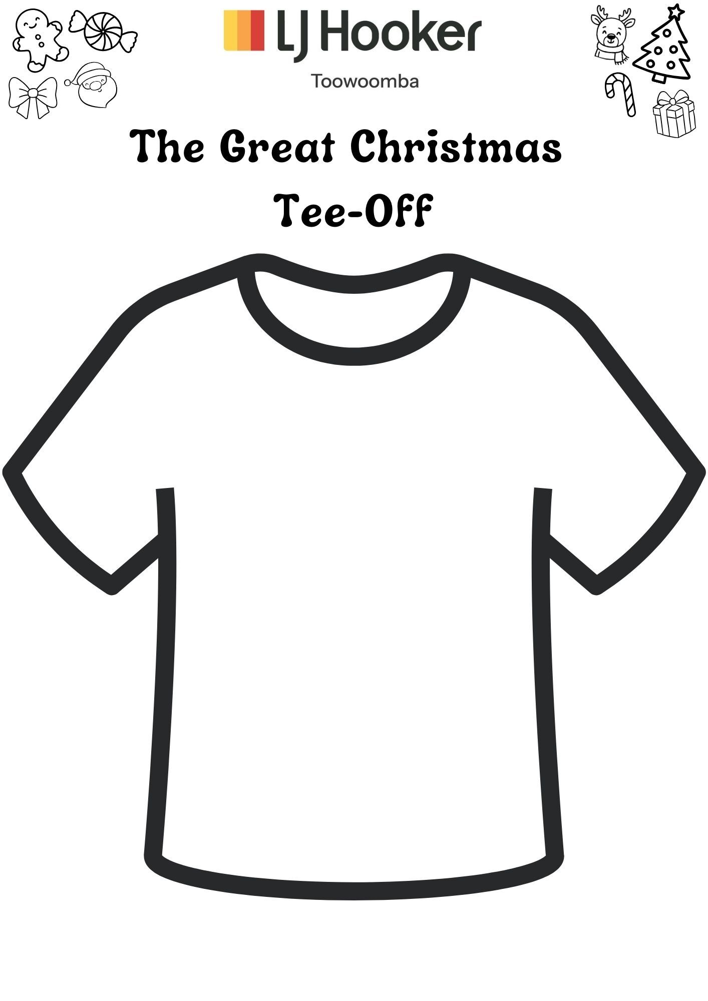 The Great Christmas Tee Off Front The Great Christmas Tee Off Front